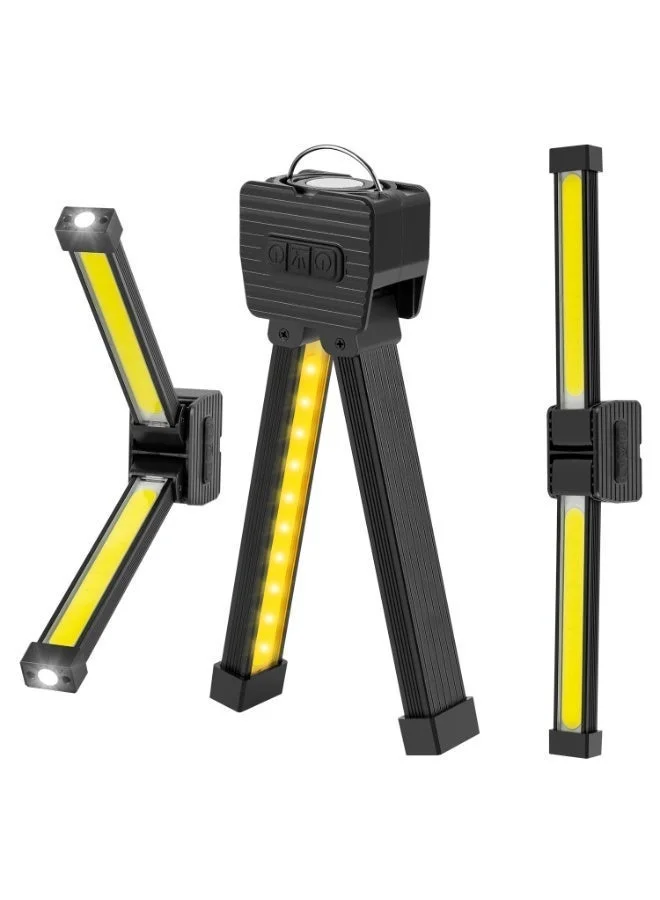 OSHIMA Magnetic Gym Posing Lamp Portable LED Work Light with 7-Gear Dimming and 180-Degree Folding Hook (1 Piece) 2n8rj