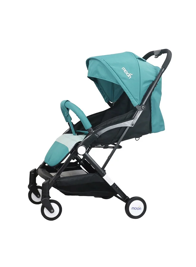 Moon Compact Travel Stroller Lightweight Foldable Cabin-Approved Pushchair for Infants and Toddlers (Sea Blue, 0-18kg) lp0qx