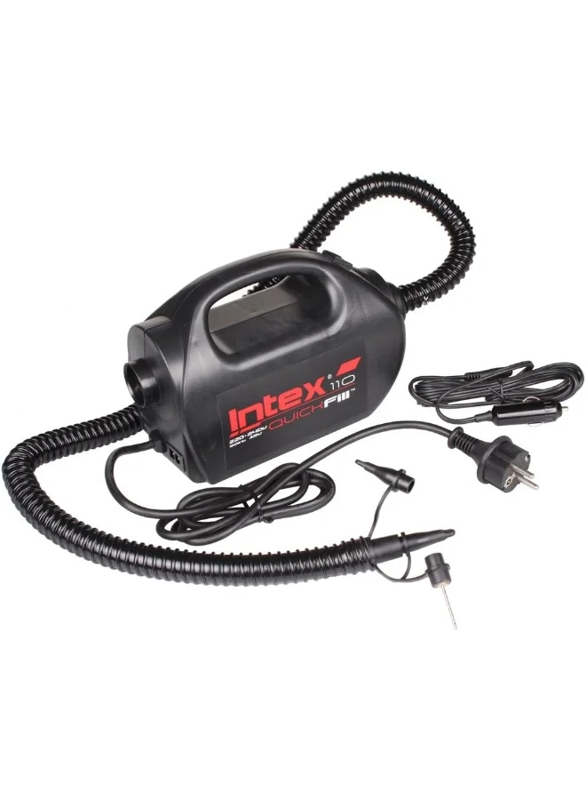 Premium Electric Air Pump High-Pressure Quick-Fill Inflator for Indoor and Outdoor Use (Black, 26.9x13.9x17.1cm) shtih