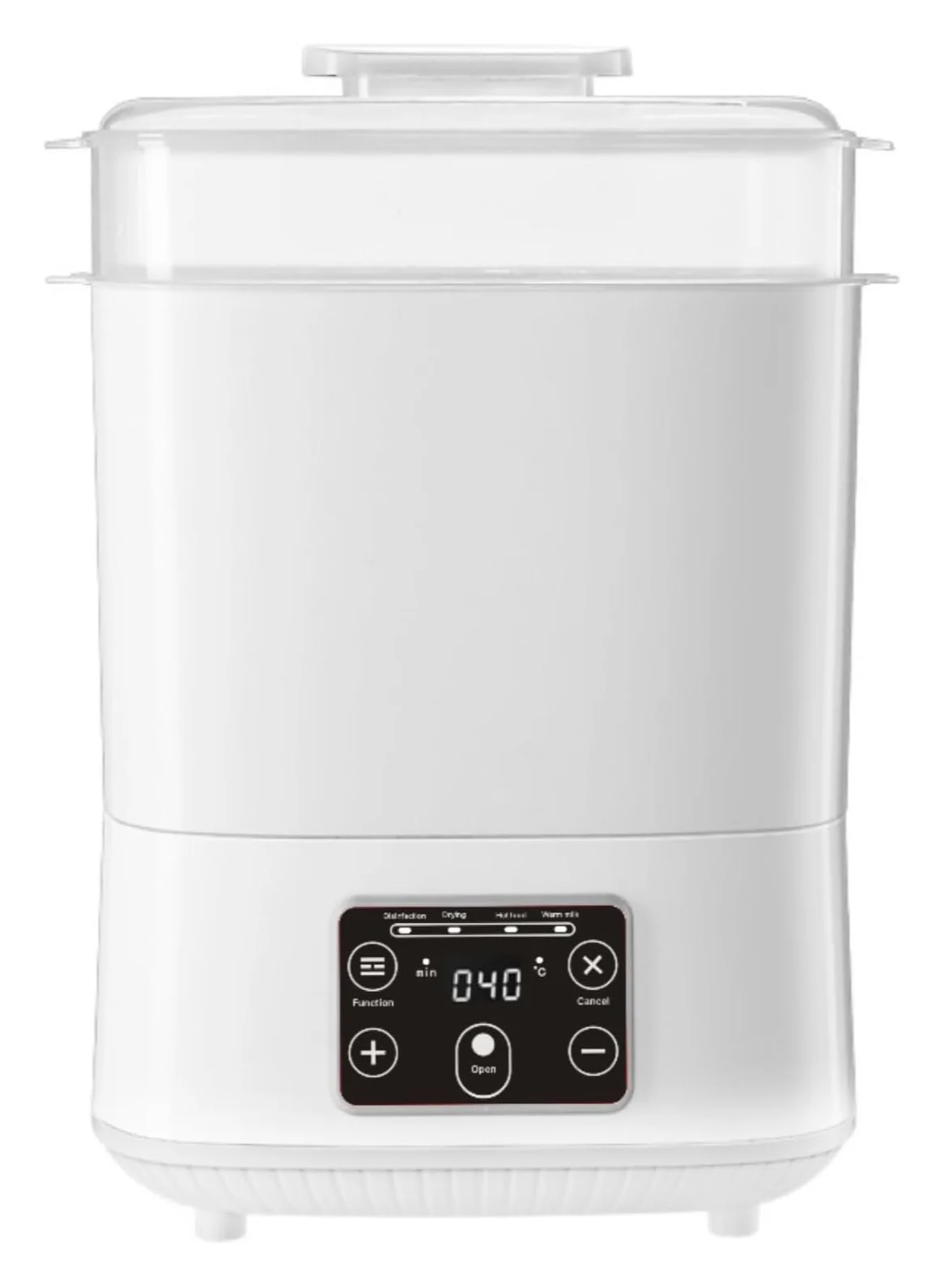 Premium Electric Steam Sterilizer and Dryer 5-in-1 Sanitizer for Baby Accessories (White, 1 Pack) y6dd8