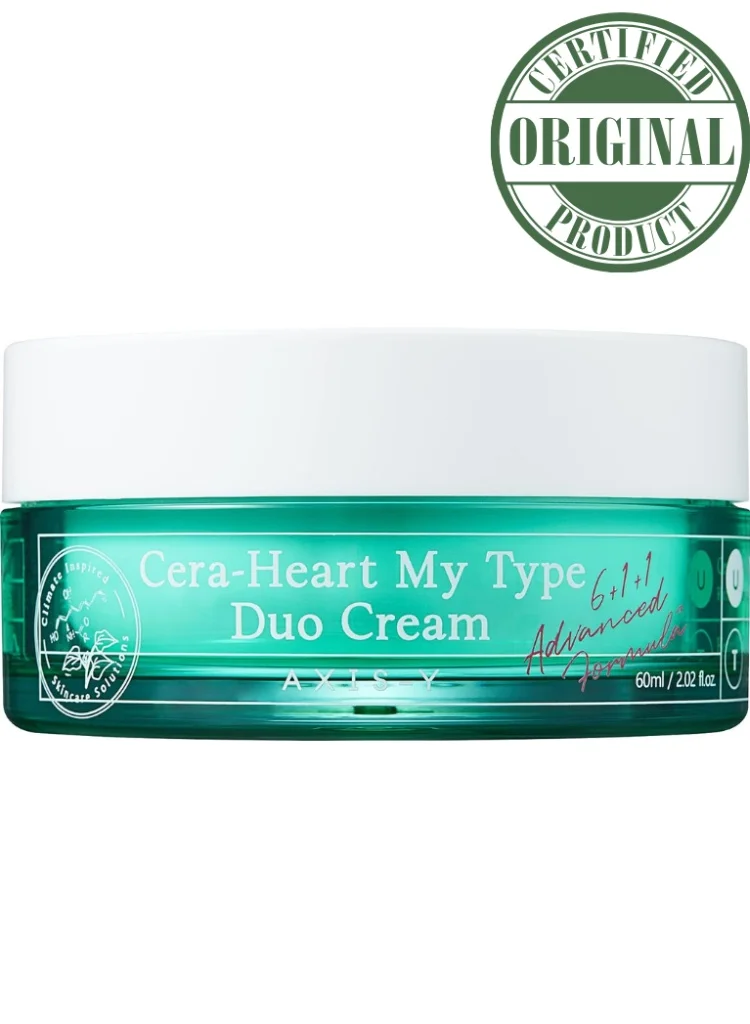 Axis-Y Cera-Heart My Type Duo Cream Hydrating and Barrier Balancing Face Moisturizer (60 mL) jlq8d