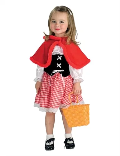 Classic Red Riding Hood Costume for Toddlers (Red, 2T-4T) cogq1