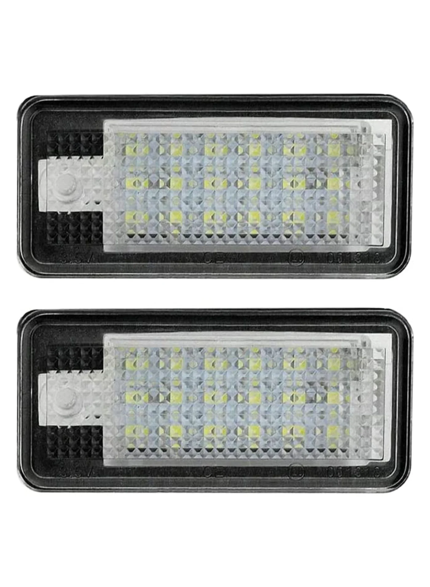 SYOSI LED License Plate Light Set, Premium Bright Rear Number Plate Lamps, Waterproof Automotive Exterior Lighting (2 Pieces, 7 cm) c0jxa