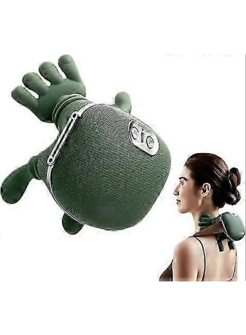 TIGER Portable Electric Neck and Shoulder Massager with Heated Deep Tissue Compression (Cordless, Rechargeable, Premium Home and Office Use) pz07w