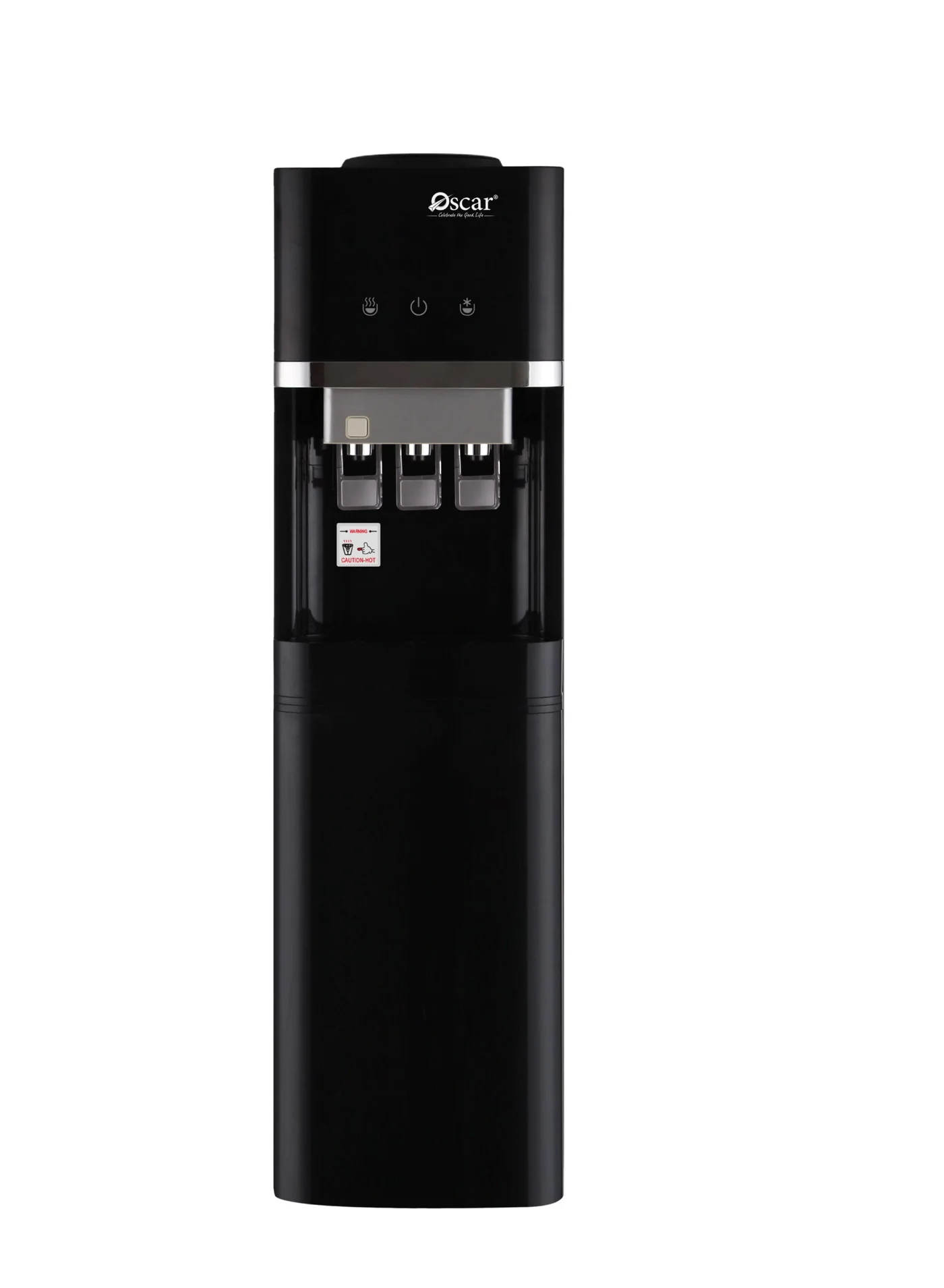 OSCAR Water Dispenser with Refrigerator Hot Cold and Normal (Stainless Steel Tank, Energy Efficient, Home and Office Use) tnyye
