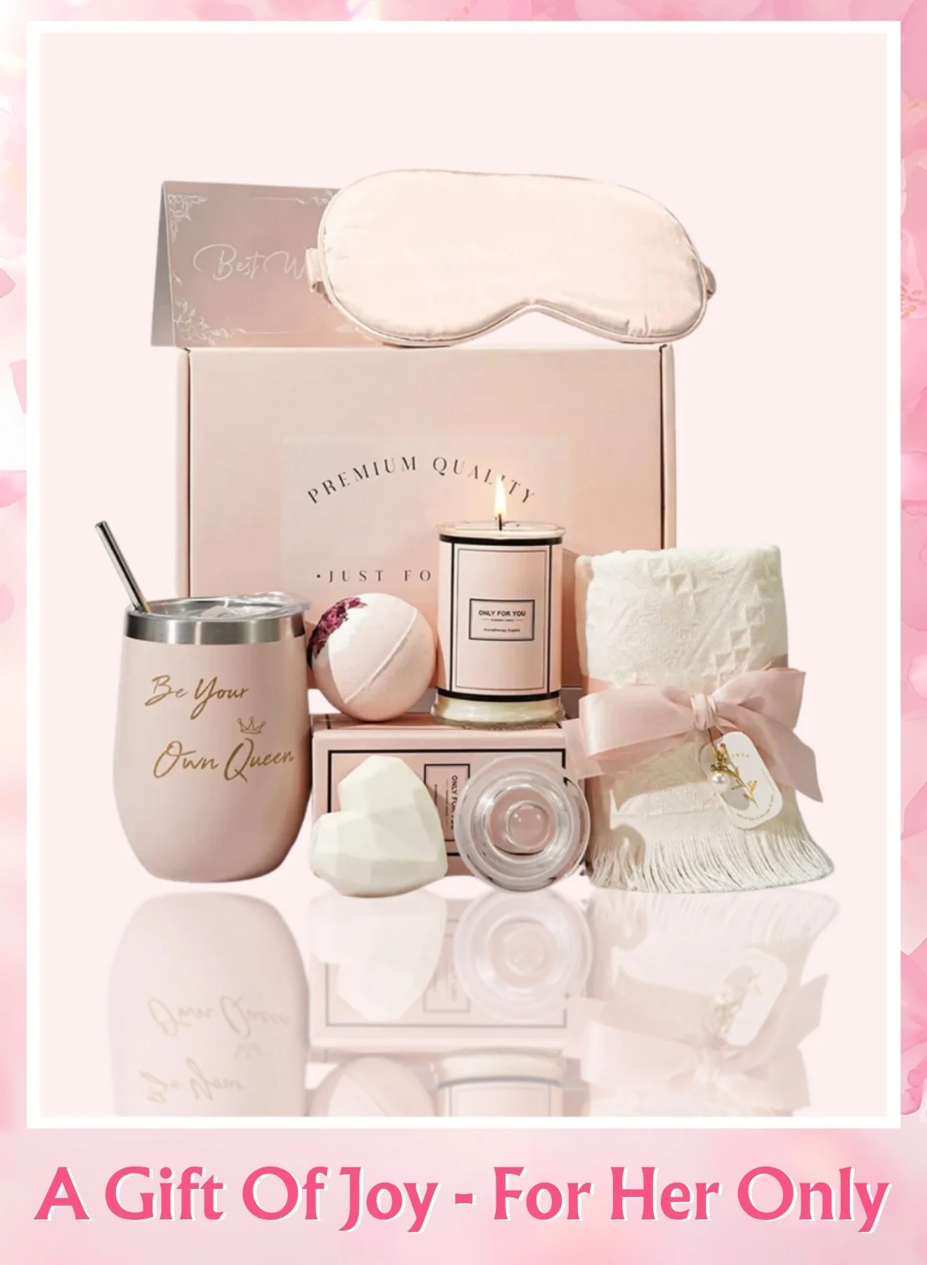 Reva Relaxing Spa Gift Set for Women Premium Self-Care Collection (9 Pieces) ytdj6