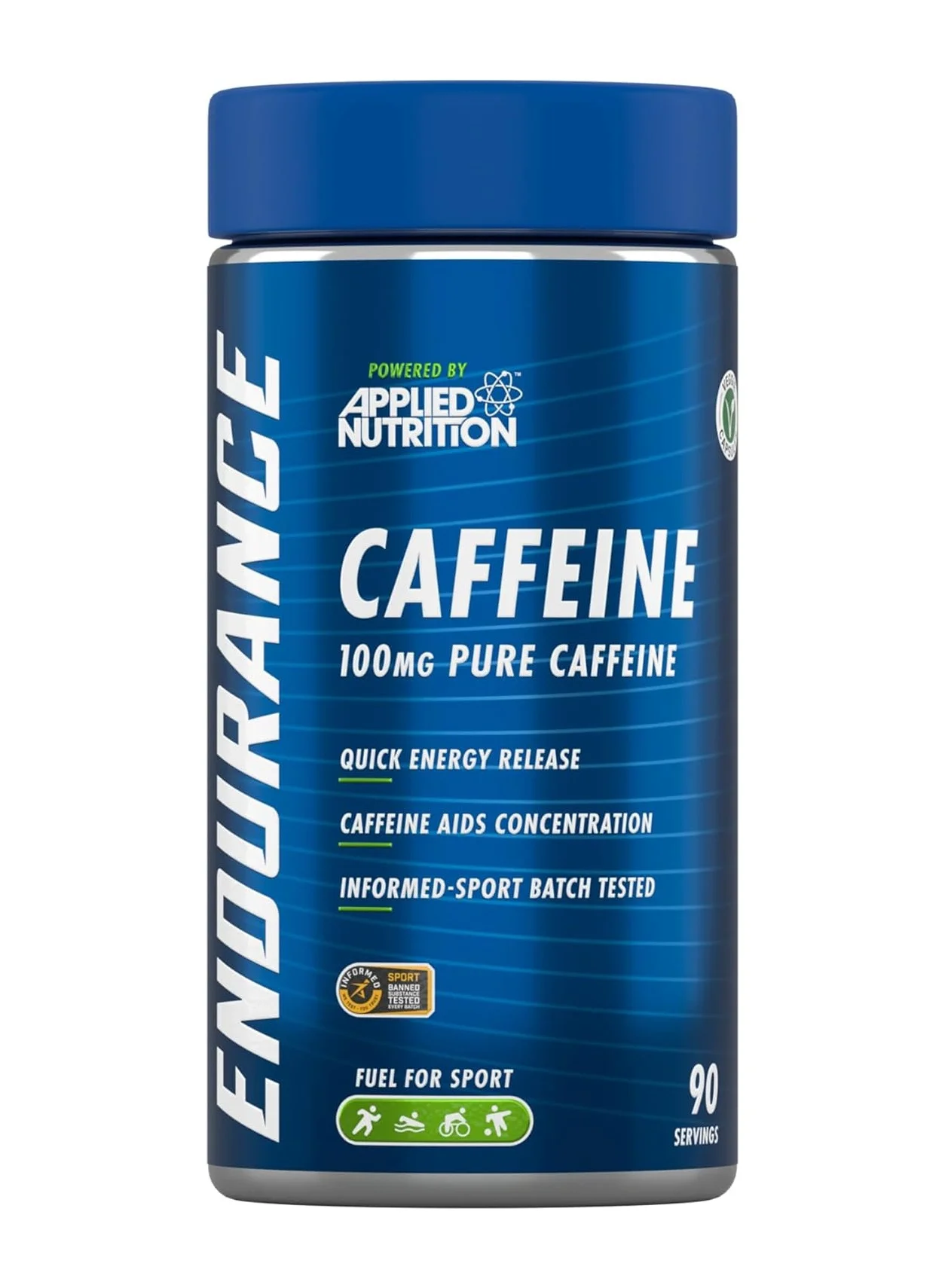 Applied Nutrition Velocity Fuel Caffeine Supplement (90 Capsules) Premium Energy Support for Athletes enfko