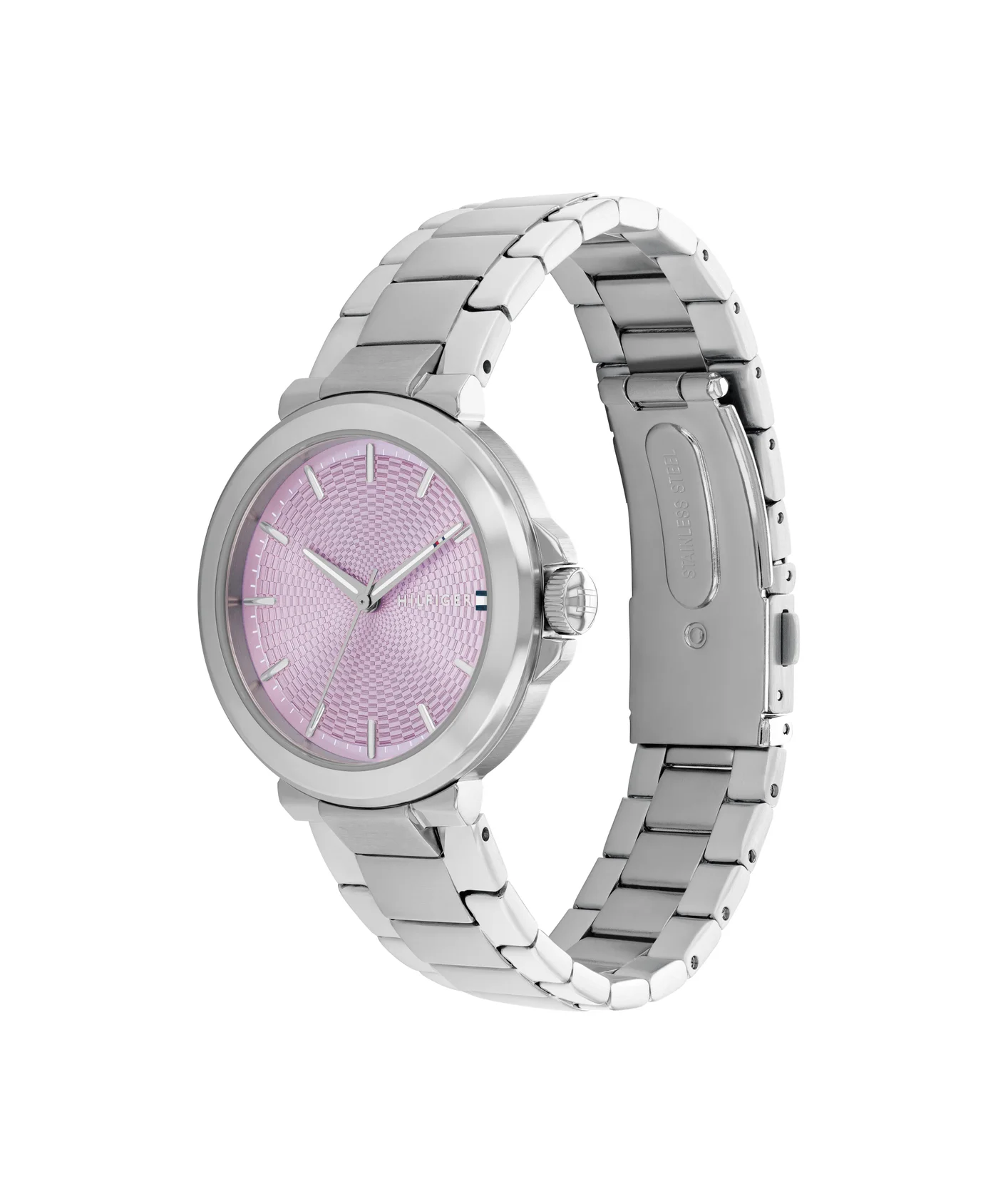 Premium Round Analog Women's Watch with Stainless Steel Case and Bracelet (One Size) szqup