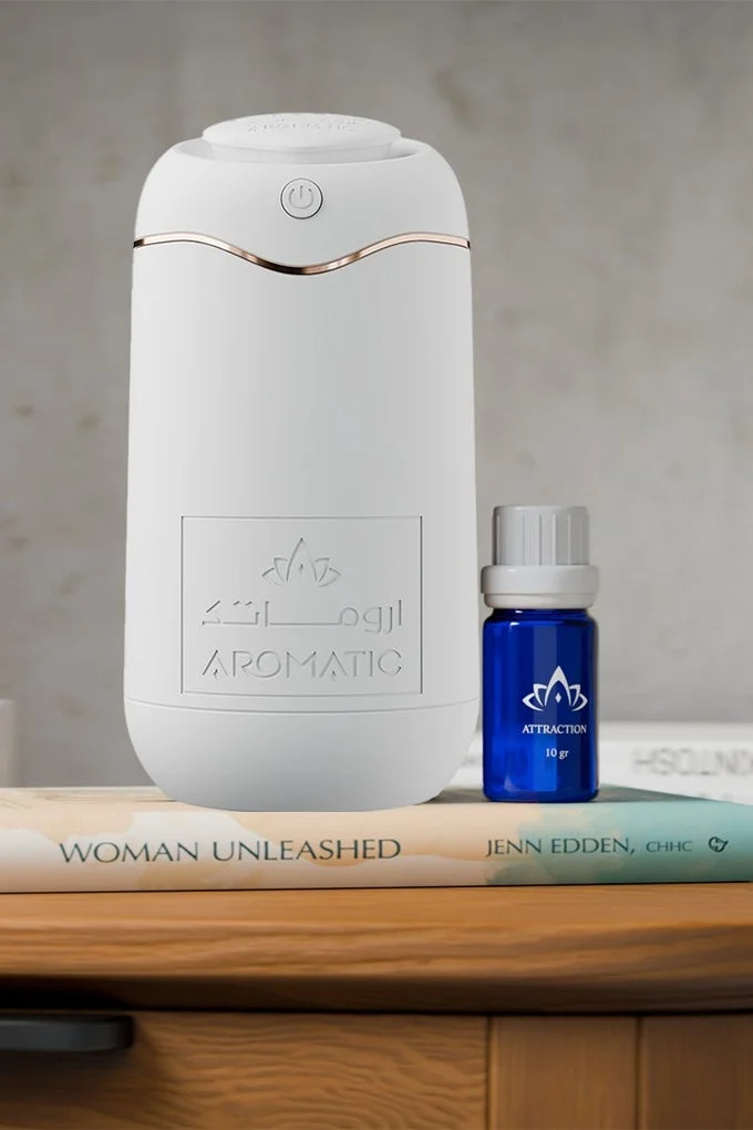 Aromatic AF60 Portable Fragrance Diffuser Premium Ultrasonic Essential Oil Aromatherapy Device (White, 60 mL) bsmbn