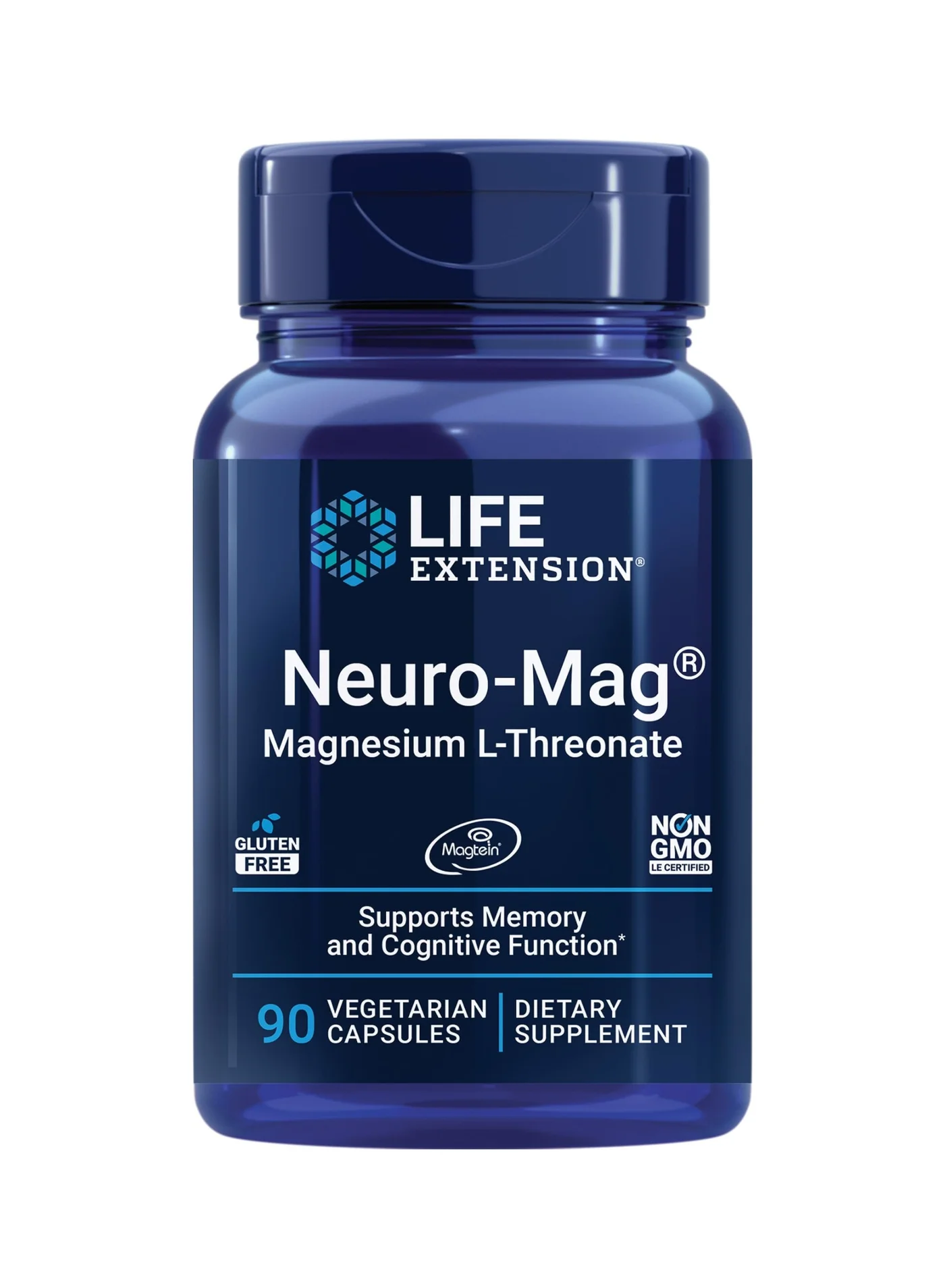 Premium Magnesium L-Threonate Brain Support Supplement (90 Vegetarian Capsules) 6kzhu