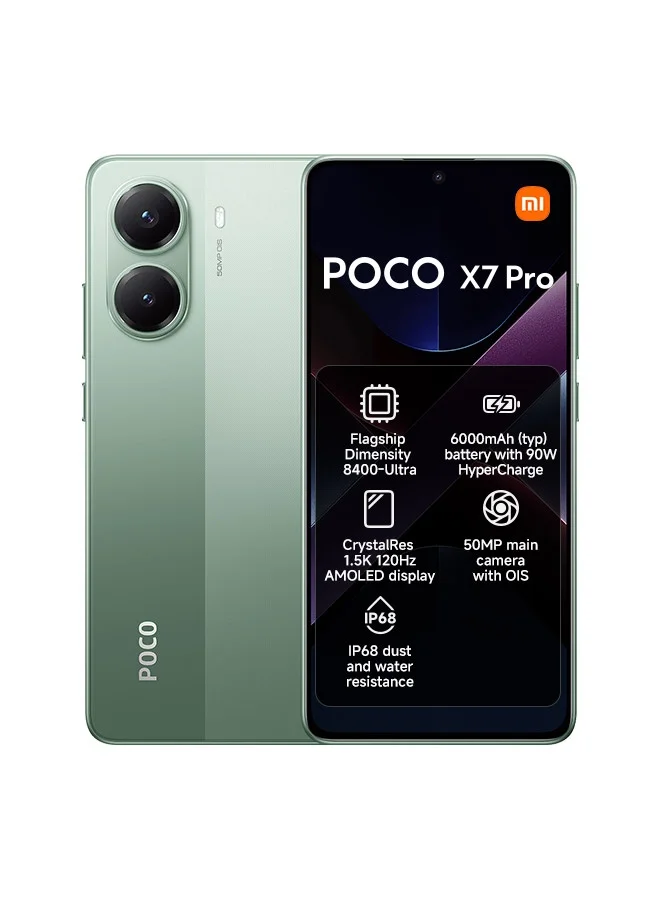 Smart Dual SIM 5G Smartphone 12GB RAM 512GB Storage Premium Mobile Device (Green, 6.67 inch) f30g5