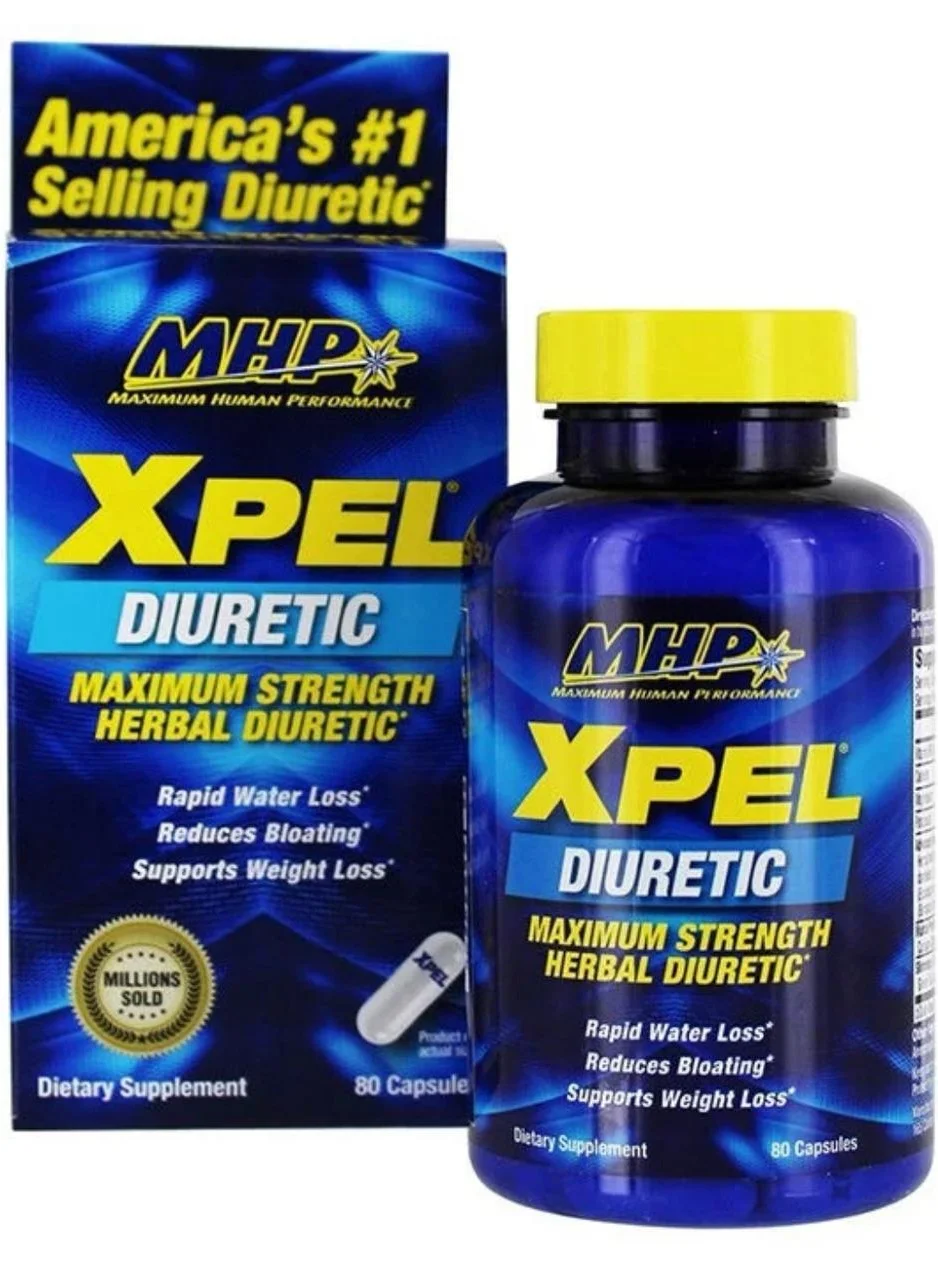 MHP XPEL Herbal Diuretic Supplement, Advanced Water Balance Formula for Definition (80 Capsules) zbrri