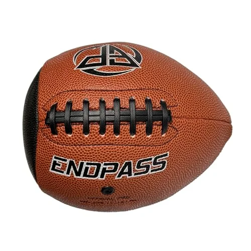 ENDPASS Football Training Aid Pass and Catch Practice Equipment for Youth Skill Development (Brown, Size 6) xm4lr