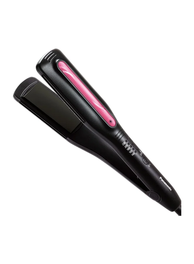 Premium Ceramic Hair Straightener Wide Plate Professional Styling Tool for All Hair Types (Black, 1 Unit) 62ajq
