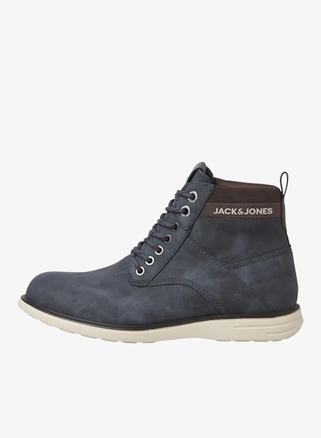JACK & JONES Casual Ankle Western Boots Premium Synthetic Leather Flat Heel For Men zcxxz