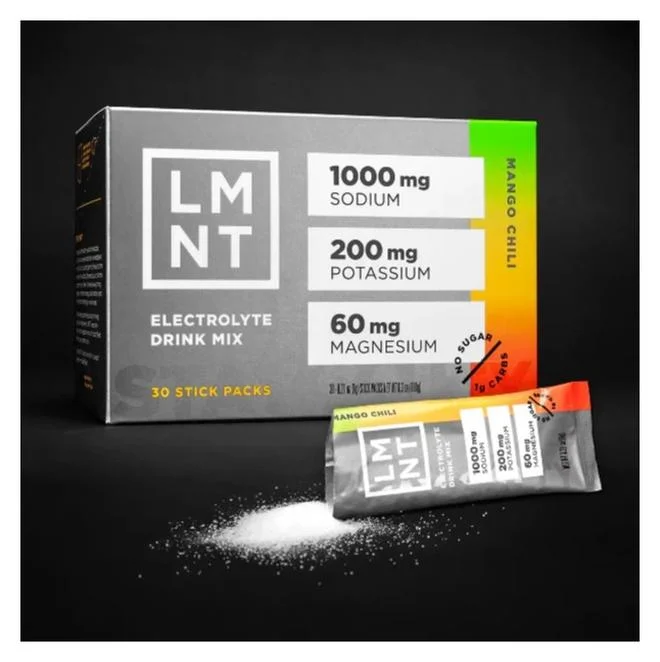 Elemental Labs Electrolyte Drink Mix (Mango Chili, 30 Stick Packs) Premium Hydration Supplement for Active Lifestyles edi2k