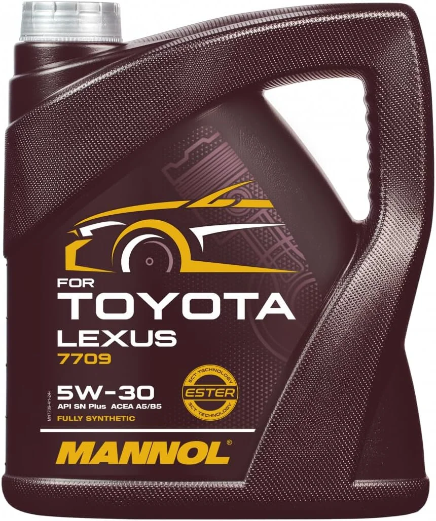 Mannol Fully Synthetic Engine Oil 5W-30 (4 L) Premium Performance Lubricant for Passenger Vehicles ax59f