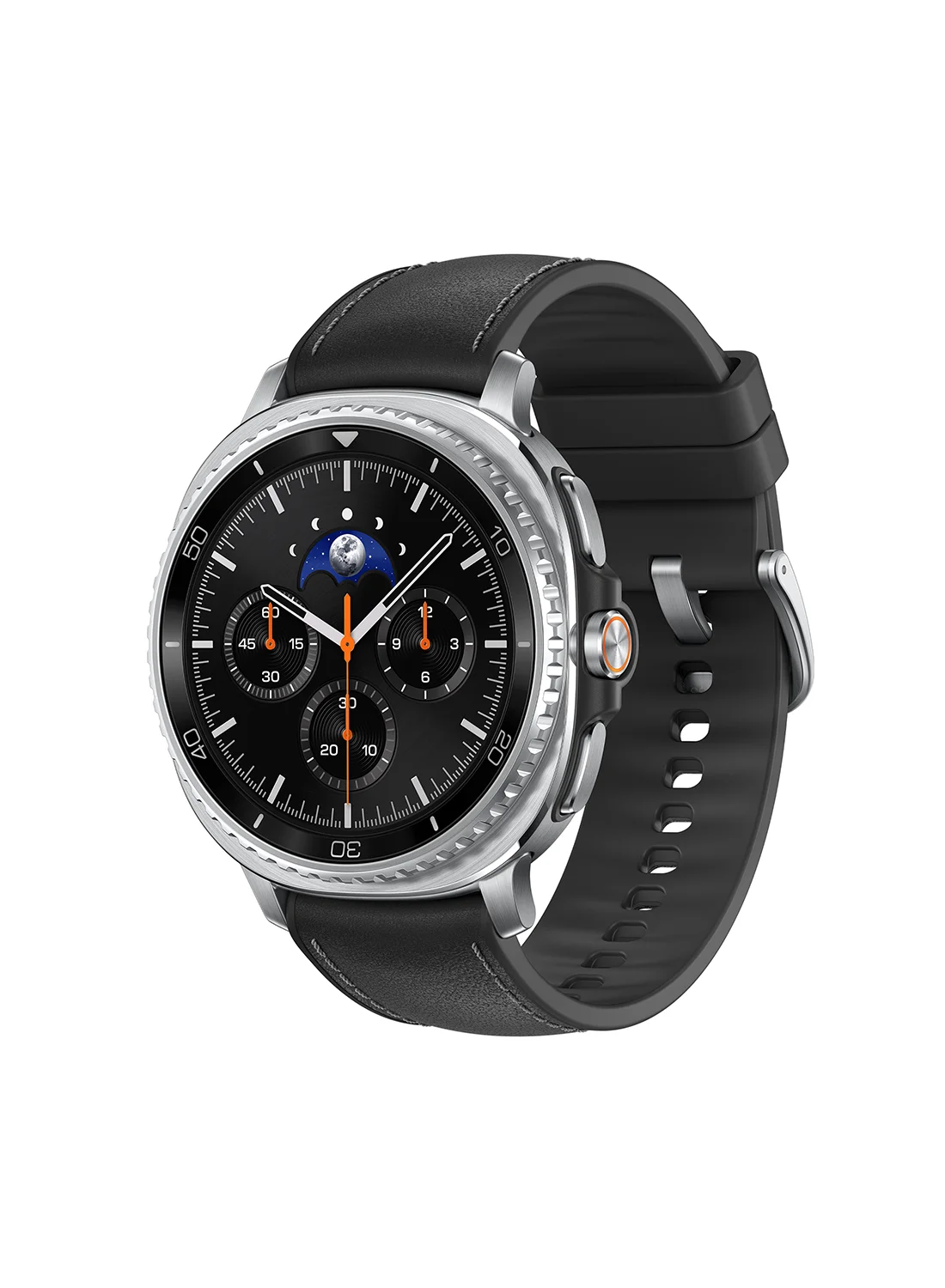 Premium Ultra-HD Smartwatch 46mm Bluetooth Fitness Tracker with Rotating Bezel and Sleep Coaching (Black) 8gx6r