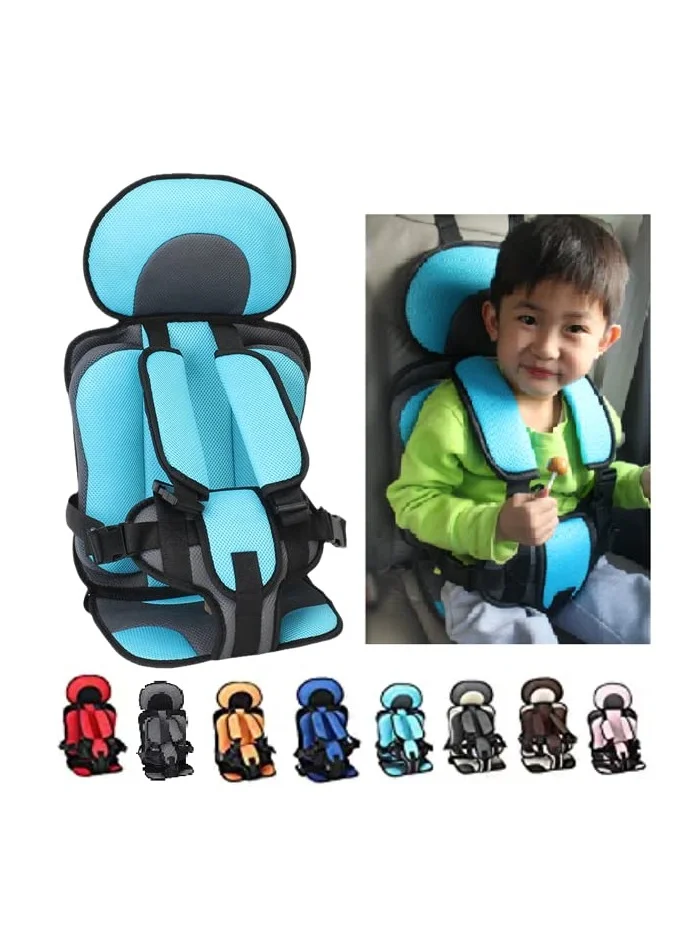SYOSI Portable Child Car Seat Belt Adjuster Premium Safety Harness Protector for Kids (Sky Blue, Small) pad6e