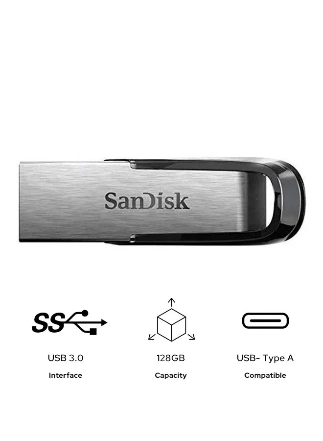 Premium High-Speed USB 3.0 Flash Drive Data Storage Device with Durable Metal Casing (128 GB) b2gth