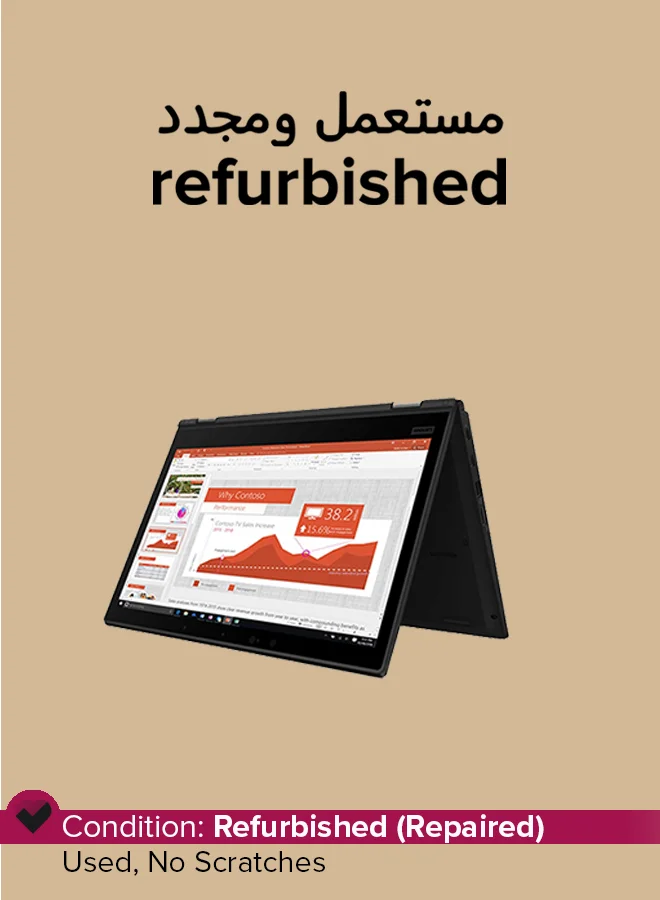 Premium Refurbished Laptop 13.3-Inch Full HD Display (Intel Core i5, 8GB RAM, 256GB SSD, Windows 11 Pro, Black) vybgg