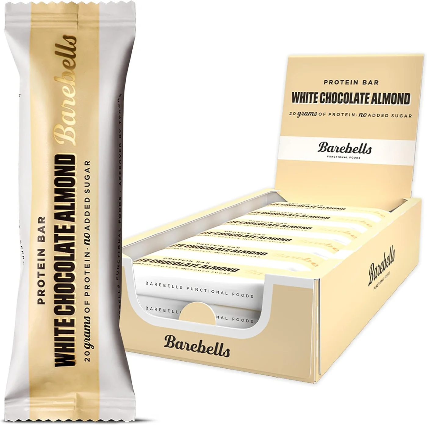 Premium High Protein Bar White Chocolate Almond Flavor (12 Pack) yut75