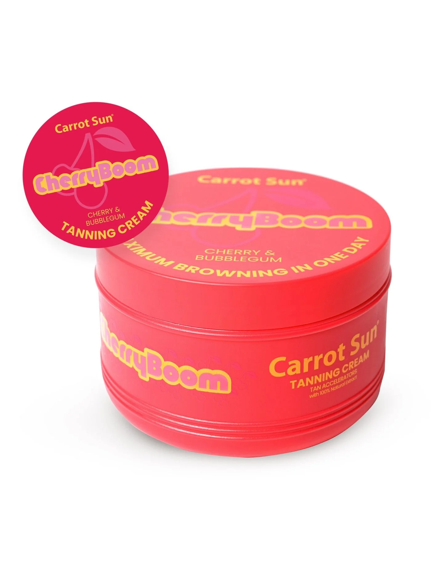 Carrot Sun Cherry Boom Tanning Cream (Premium Sun-Kissed Glow Formula, 350 mL) 5w7x6