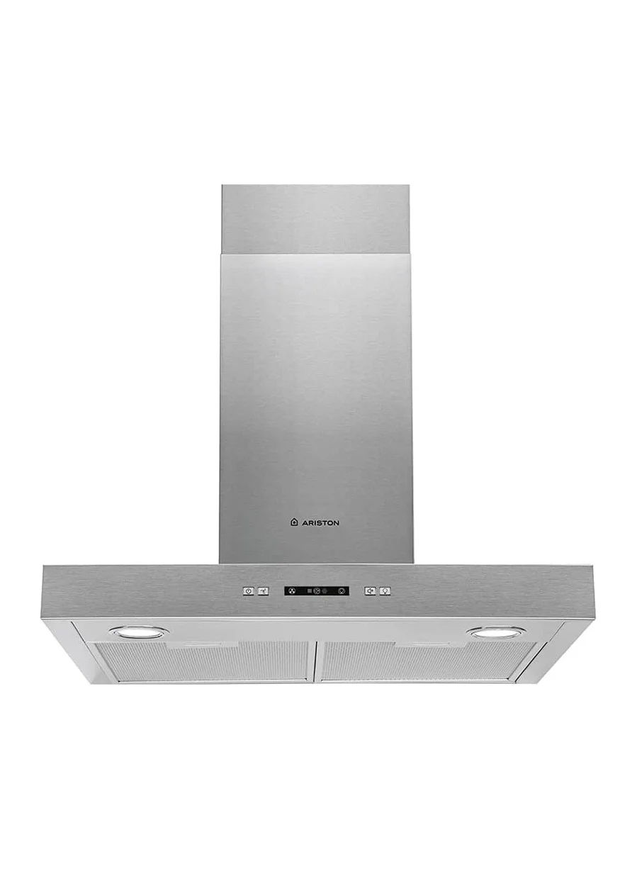Premium Built-In Chimney Hood 60cm Stainless Steel Telescopic Wall Mounted Extractor Fan with 3 Speed Settings (Silver) mhzcp