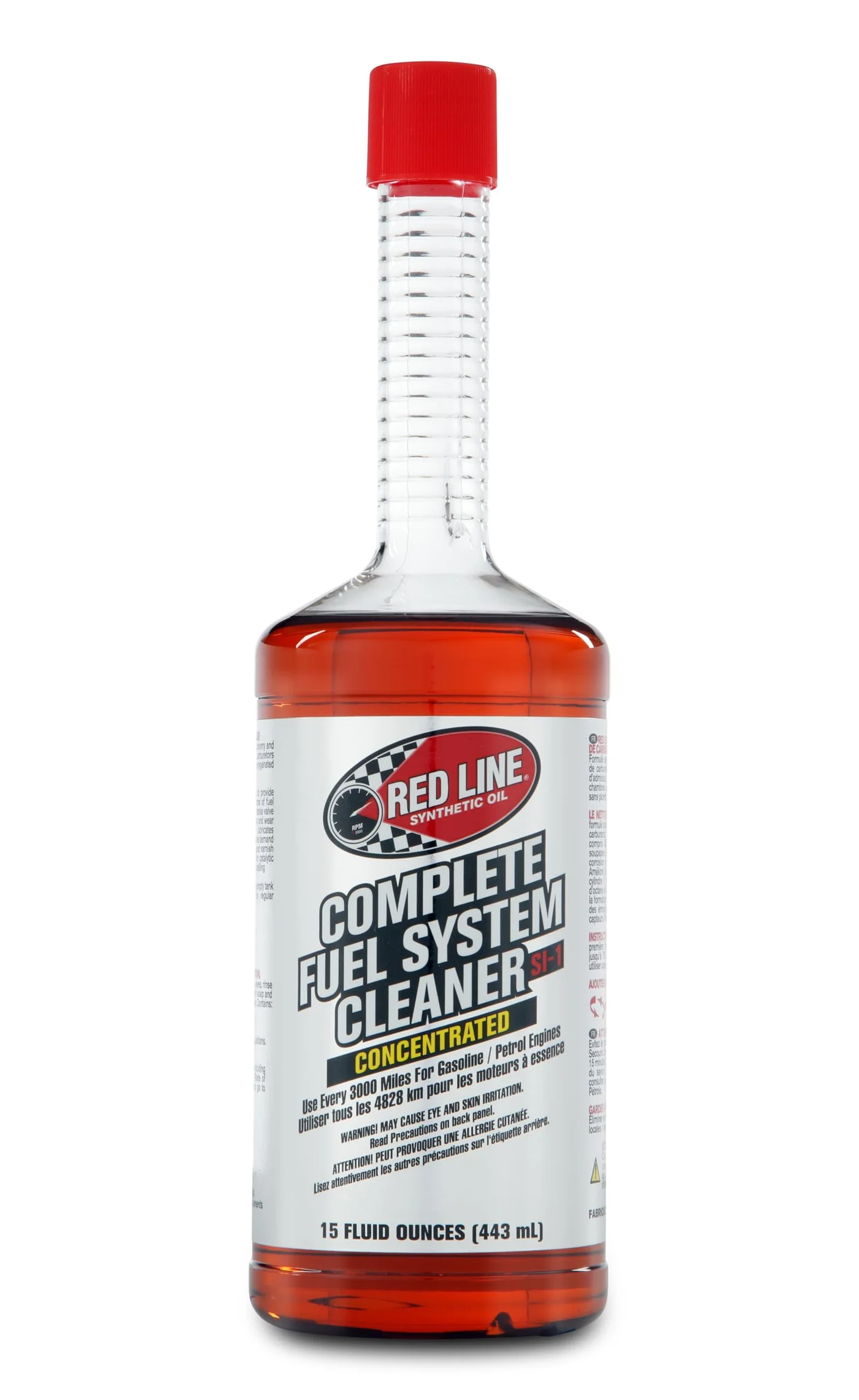Red Line SI-1 Complete Fuel System Cleaner Additive for Injectors and Carburetors (443 mL) 2qmy1