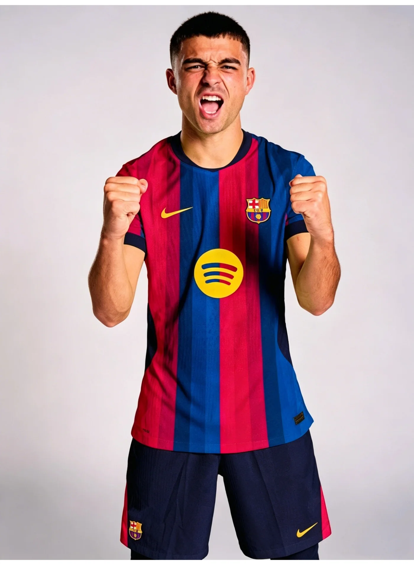 Barcelona FC Home Jersey 2026-2027 Season Premium Authentic Football Shirt (Adult, Blue and Red) aqrz9