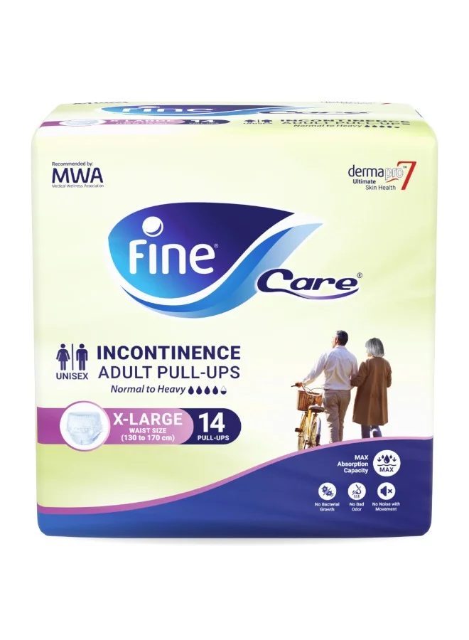 Fine Care Incontinence Underwear Pull-Ups for Adults (XL, 14 Pcs, 130-170cm) akvb4