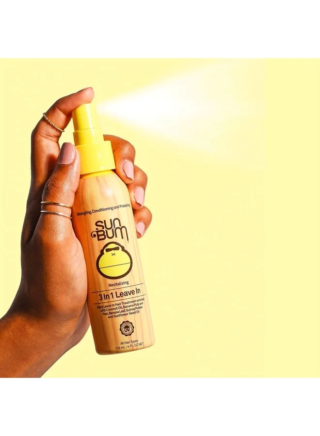 Premium Revitalizing 3-in-1 Leave-In Conditioner Detangler Spray for Frizz Control and UV Protection (118 mL) 5u2cq