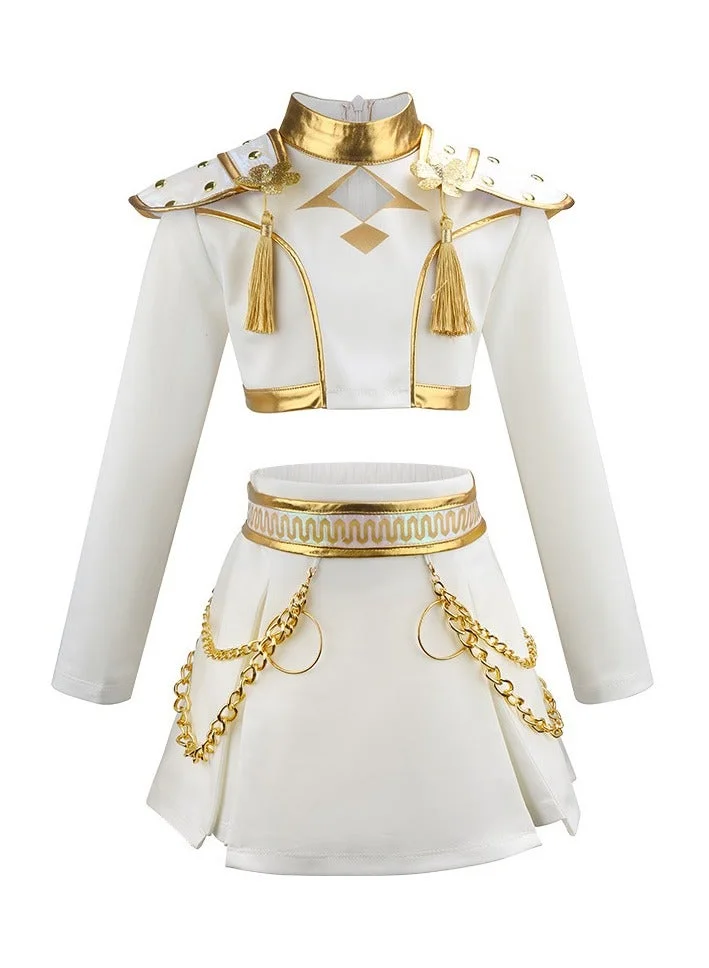 Premium Demon-Hunting Girl Group Performance Cosplay Outfit Stage Costume Set (Adult, One Size) k2fwn