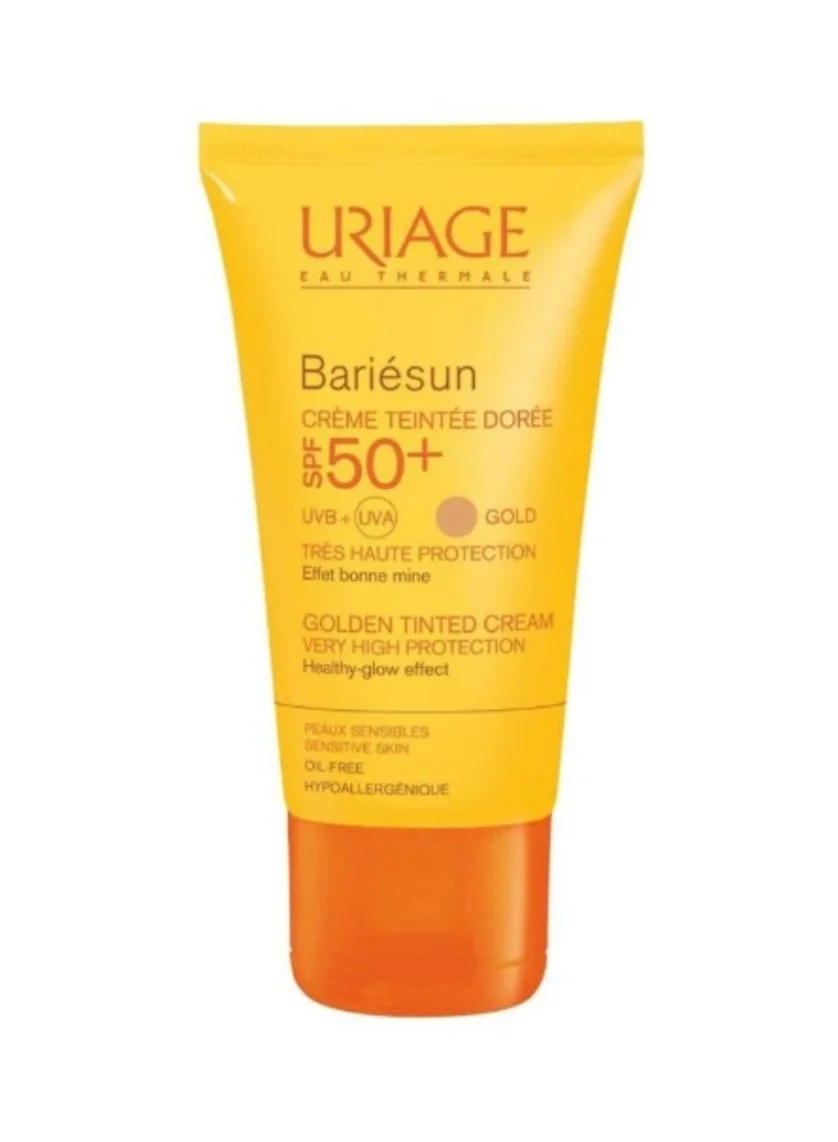 Premium Sun Protection Gold Cream SPF50+ High-Performance UVA/UVB Shield (Gold, 50 mL) 4m9qz