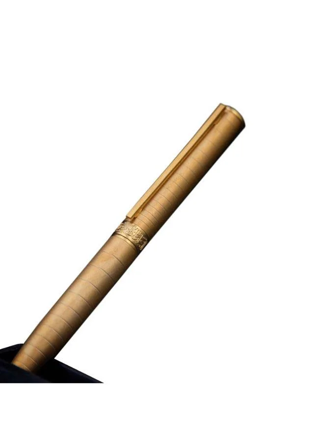 ROVATTI Premium Gold Fountain Pen Elegant Writing Instrument for Professionals (14 cm) 6emaz