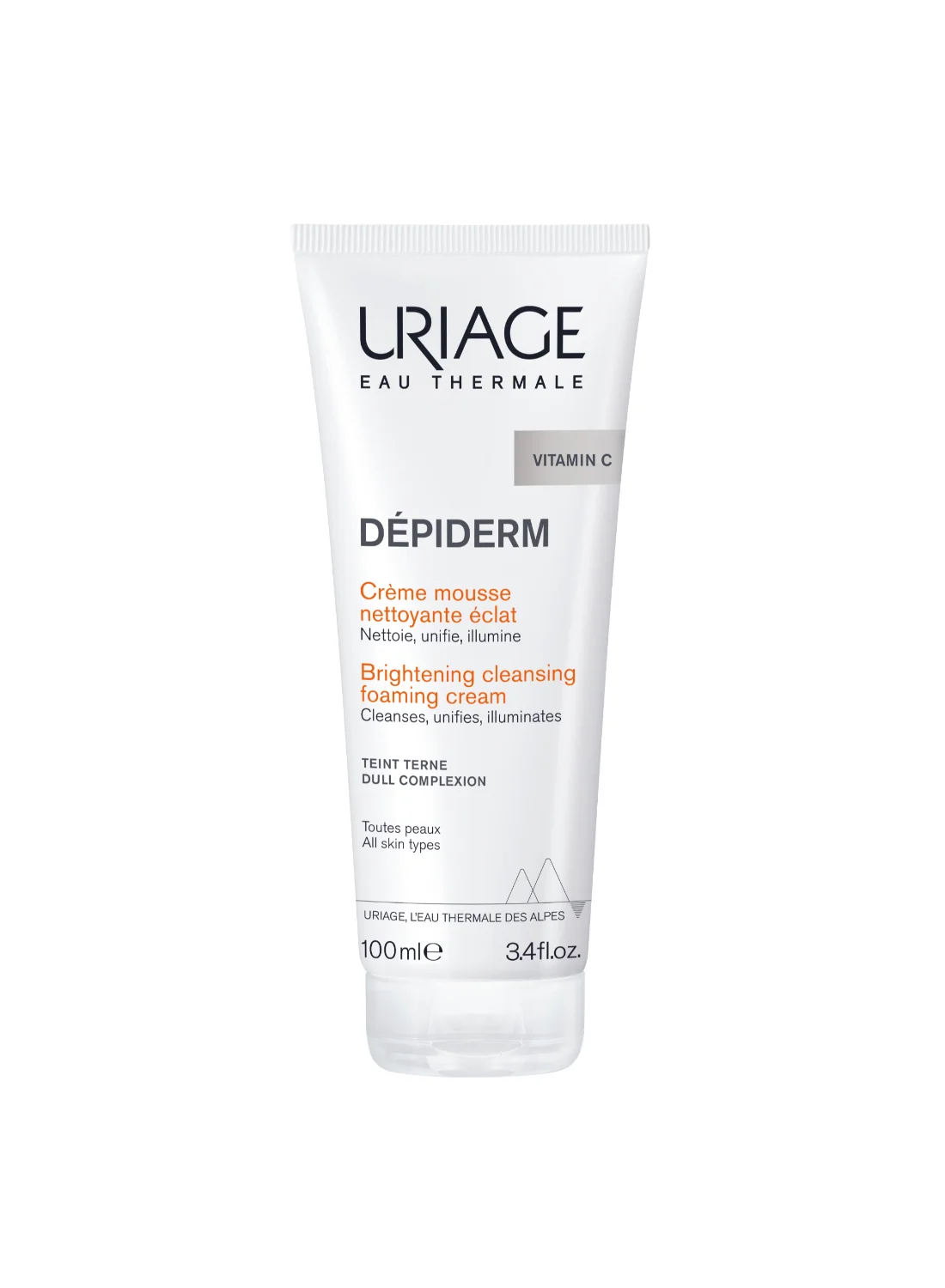 Uriage Depiderm Brightening Purifying Cleansing Foam for Uneven Skin Tone (100 mL) ontei