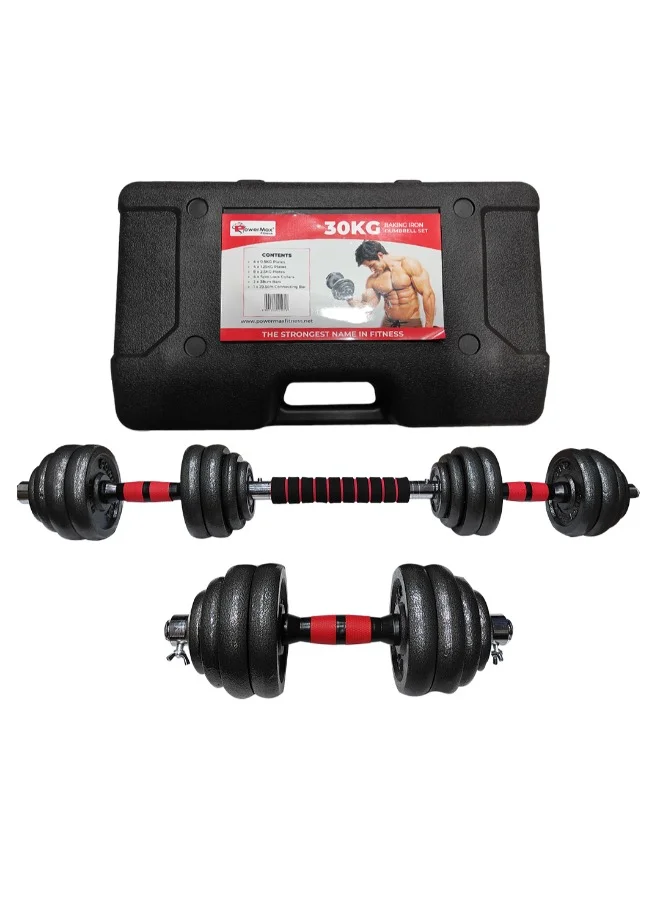 Adjustable Dumbbell Set Premium Coated Iron Weight Lifting Equipment for Home Gym (Black, 60 kg) 4kfpv