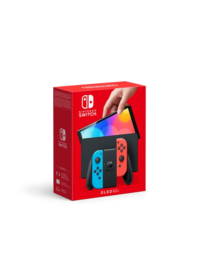 Premium Handheld Gaming Console with Vibrant Display (Neon Blue and Neon Red, 7-Inch Screen) l8mvm