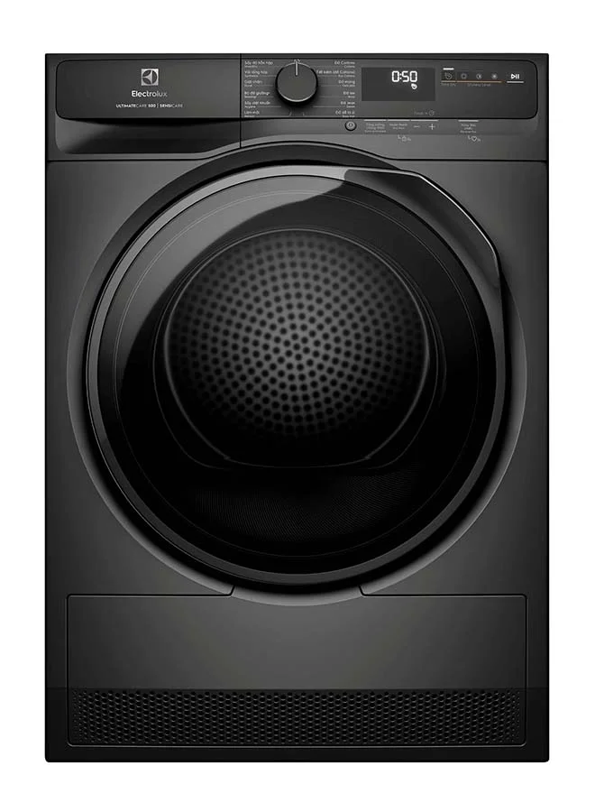 Premium 8kg Heat Pump Tumble Dryer with Eco Inverter Motor and Digital Display (Dark Silver, 8kg) 8mm7d