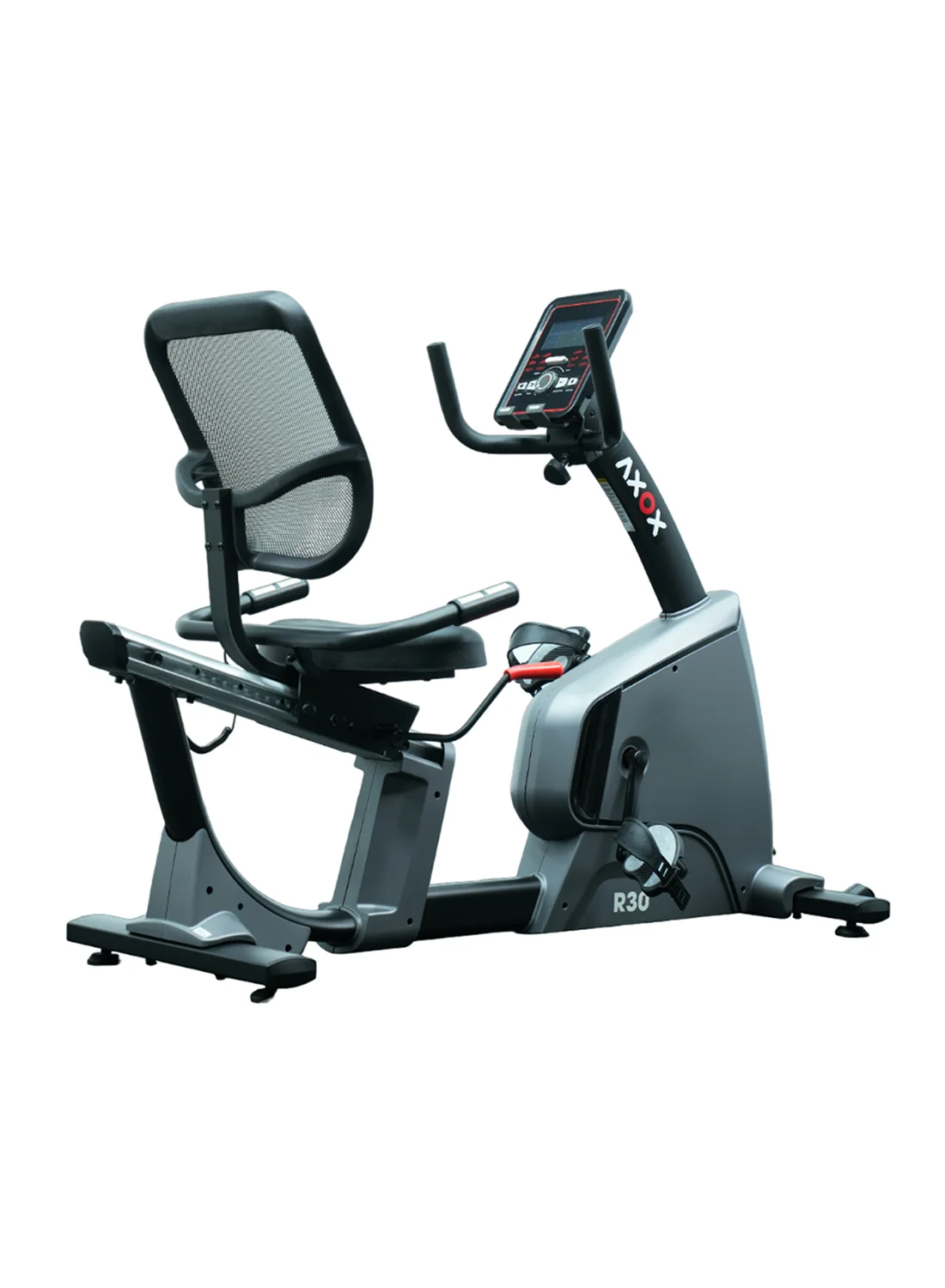 Axox Fitness R30 Recumbent Exercise Bike with 32 Magnetic Resistance Levels and 9kg Flywheel (150kg Capacity) vme3s