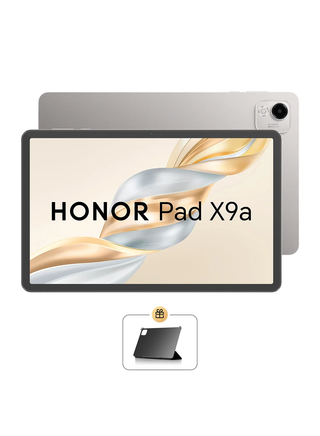 Premium 11.5 Inch Tablet 8GB RAM 128GB WiFi Grey (Includes Protective Flip Cover, Middle East Version) 9zem7