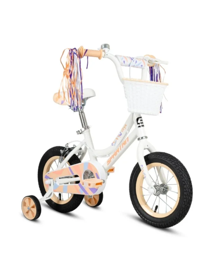 Spartan Oryx Kids Bicycle with Training Wheels (Light Peach, 16-inch) r54tq