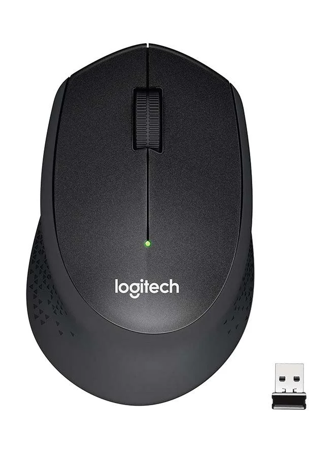 Premium Silent Wireless Optical Mouse Ergonomic 2.4GHz USB Nano Receiver (Black) f7ikd