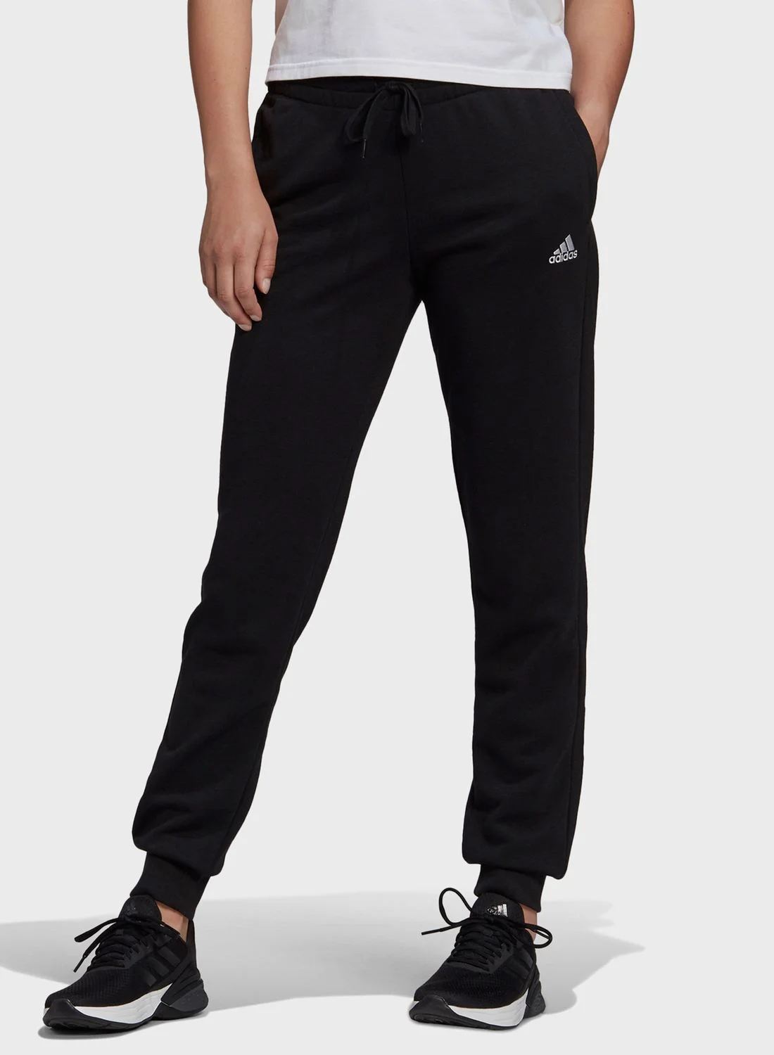 Sport Linear Cuffed Sweatpants Premium Athletic Joggers For Men (Black, Large) wqutr