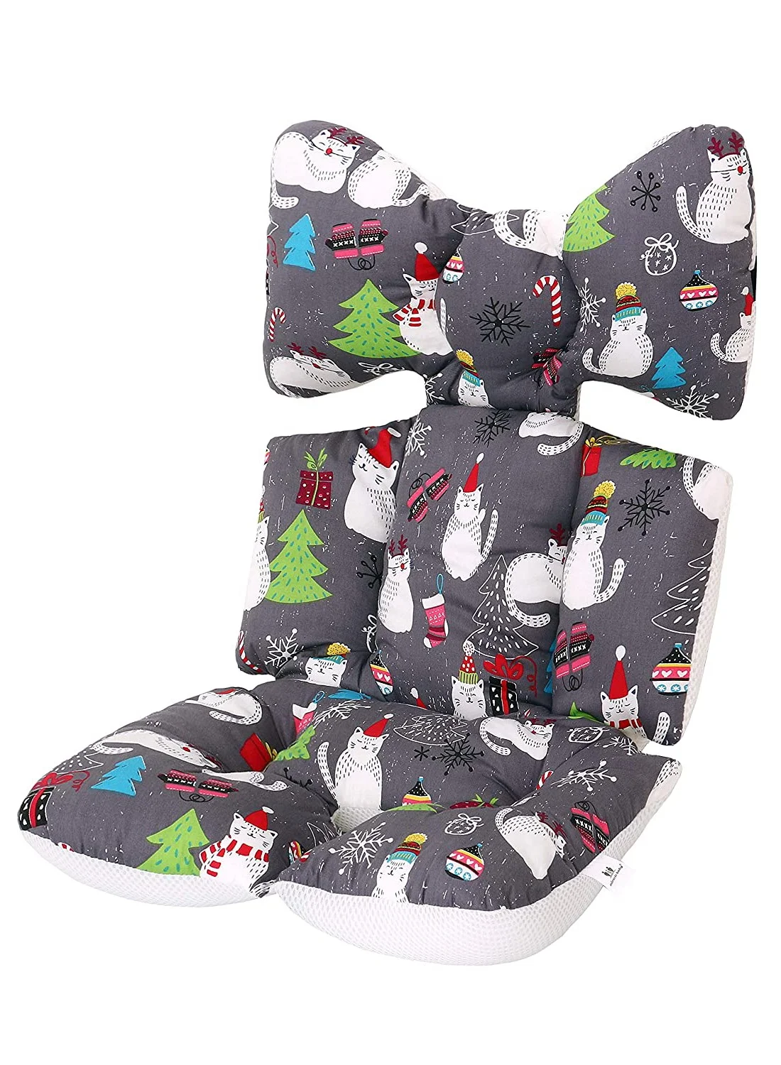 Barakah Baby Car Seat Cushion Breathable Support Pad for Strollers and Boosters (Cat Pattern, 70 cm x 40 cm) 3ayfw