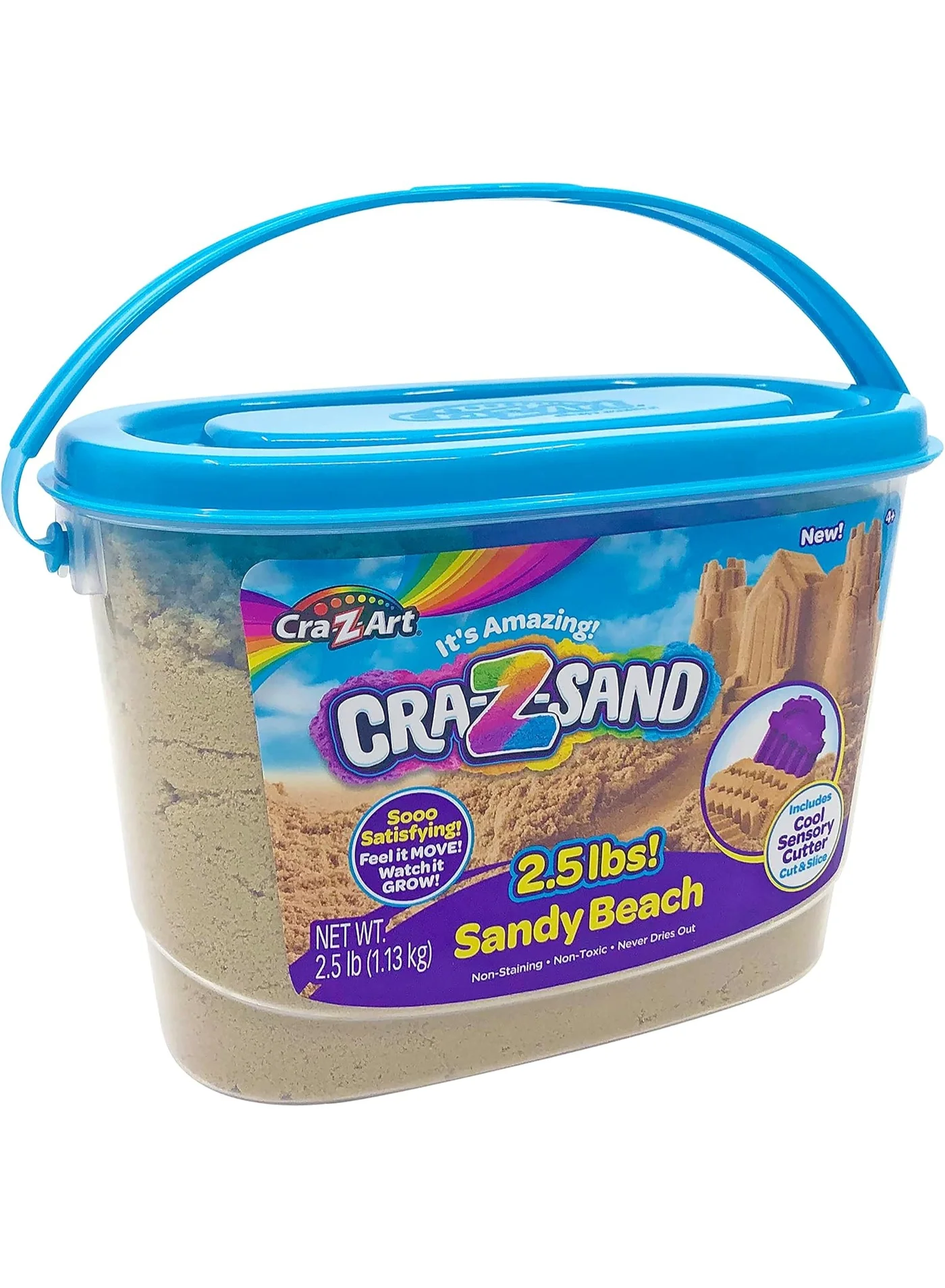Cra-Z-Art Sandy Beach Modeling Sand Sensory Play Set (Non-Toxic, 1 kg) tmyhv