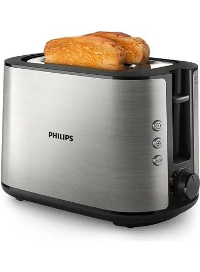Professional 2-Slice Toaster Premium Metal Electric Bread Toaster with 950 W Power (Silver, 2 Slices) tne8o
