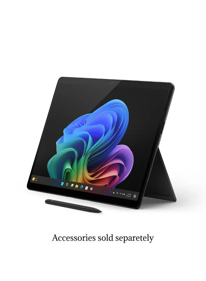 Professional 13-Inch 2-in-1 Laptop Tablet, Qualcomm Snapdragon X Plus, 16GB RAM, 512GB SSD, Windows 11 English/Arabic (Black) p26ua