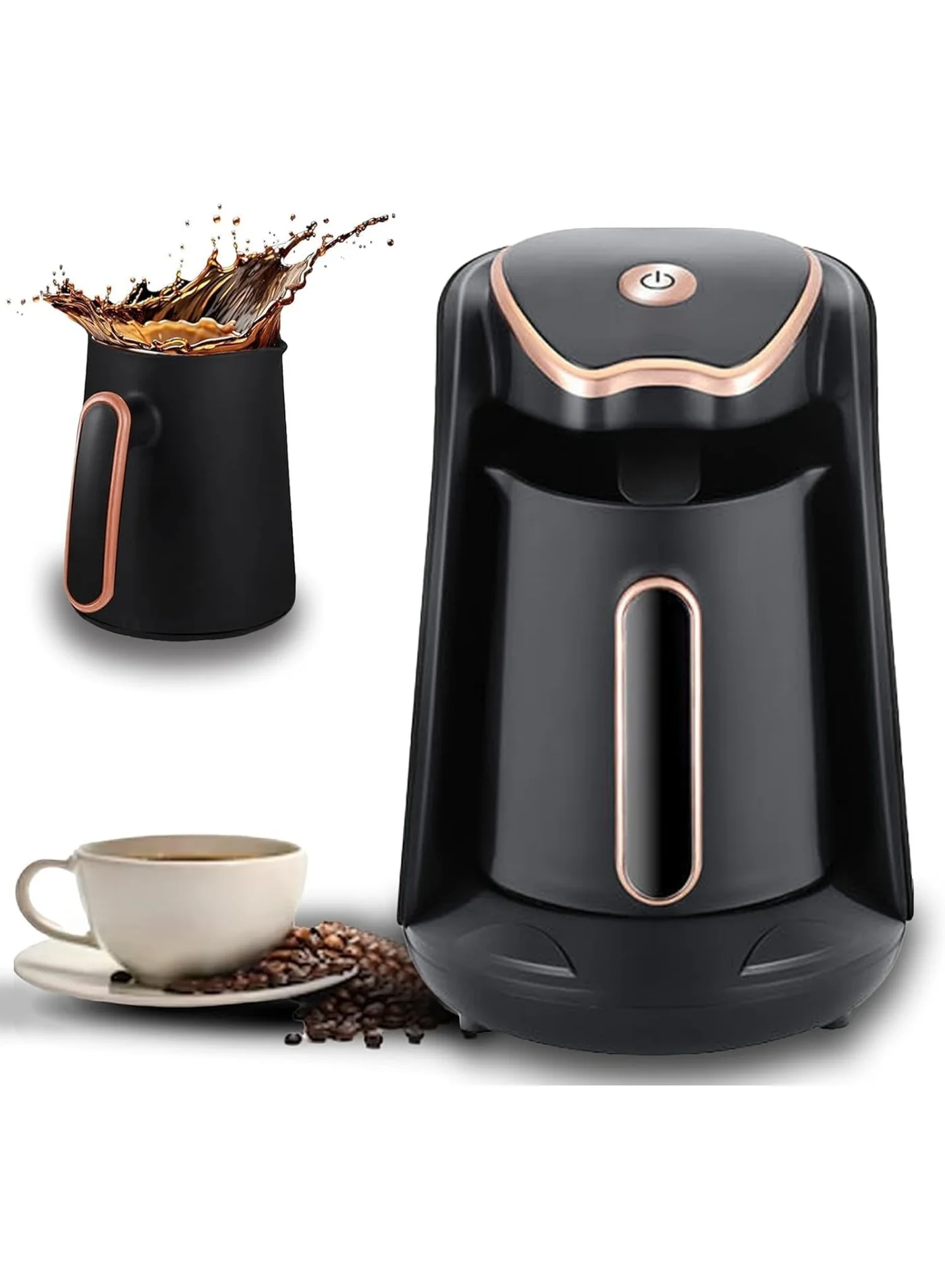 Electric Turkish Coffee Maker 600W Automatic Greek Coffee Machine (1-3 Cup Capacity) 0n4nv