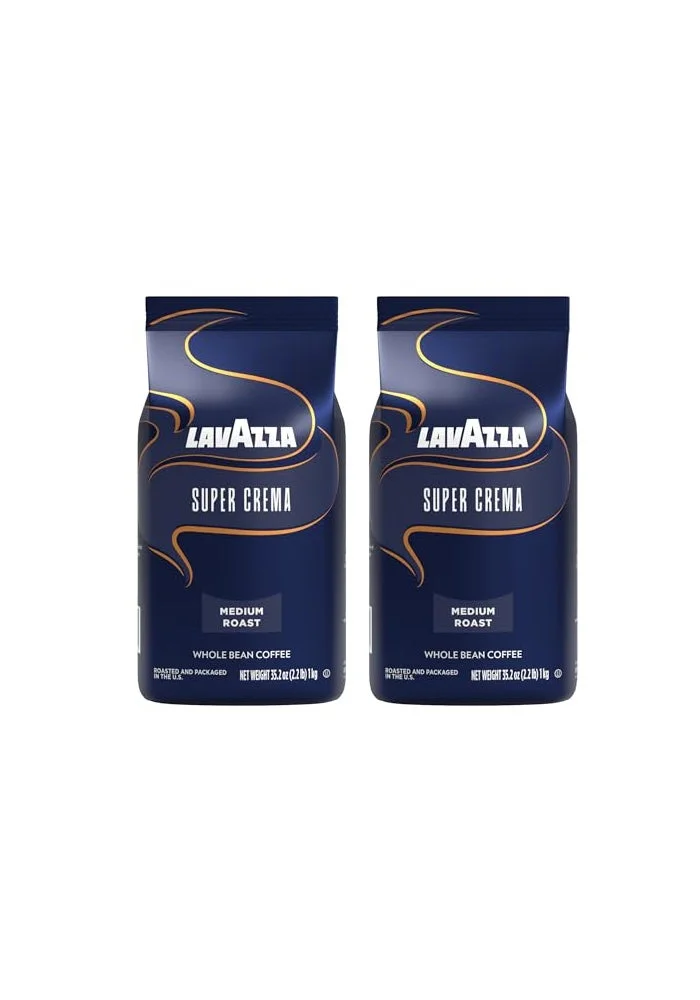Premium Whole Bean Espresso Coffee Blend Medium Roast (2 x 1 kg Pack) 3lzap
